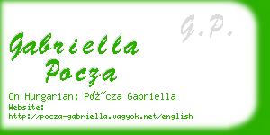 gabriella pocza business card